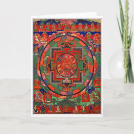 Tantric buddhistische Mandala-Gruß-Karte Karte