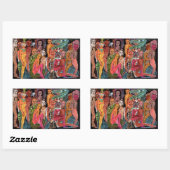 Tantric Carnival Rechteckiger Aufkleber (Blatt)