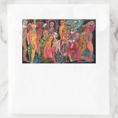 Tantric Carnival Rechteckiger Aufkleber (Tasche)