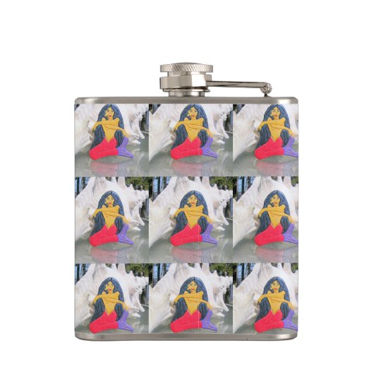 Tantric-Mermaid-Kolben Flachmann (Rückseite)