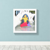 Tantrische Meerjungfrau Leinwanddruck (Insitu (Holzboden))