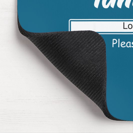 Tantrum Loading Please Wait Funny Mood Mousepad (Ecke)