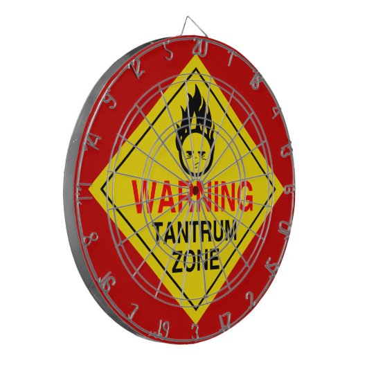 Tantrum-Zone Dartscheibe (Vorderseite Links)