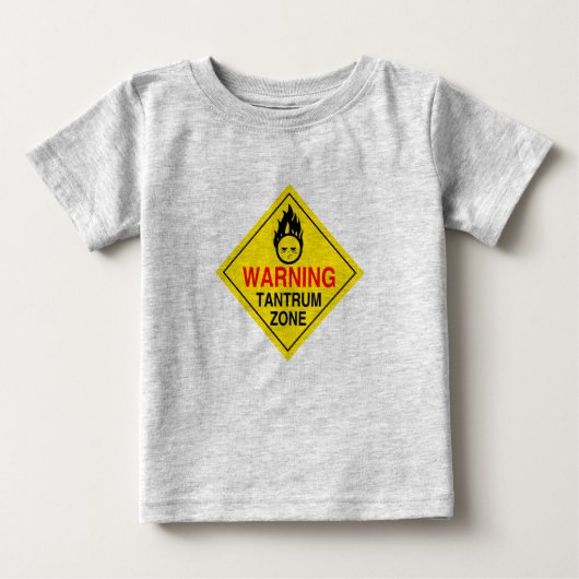 Tantrum-Zonen-Kleinkind-Shirt Baby T-shirt (Vorderseite)