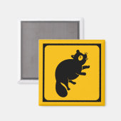 Tanuki Crossing! japanisches Straßennetz Magnet (Vorderseite/Rückseite)