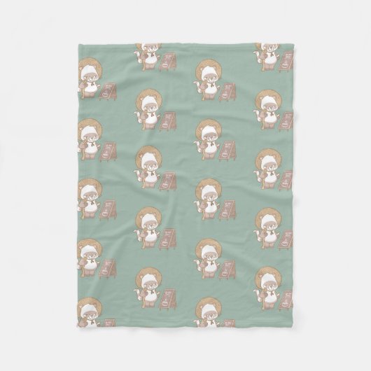 Tanuki Fleece Blanket (Vorderseite)