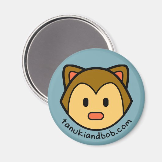 Tanuki Magnet (Vorderseite/Rückseite)