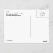 Tanuki Postkarte (Rückseite)