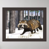 Tanuki - Raccoon Dog Poster (Vorne)
