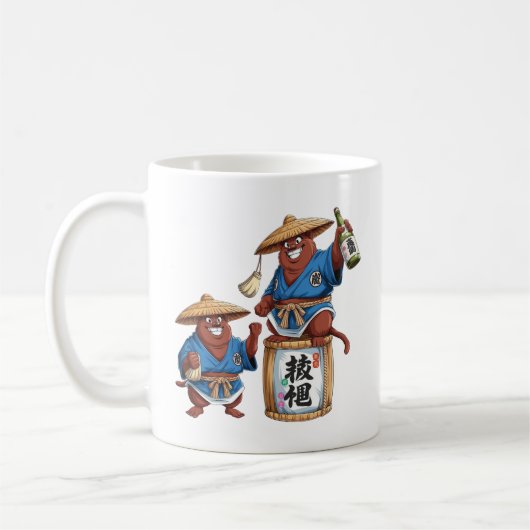 Tanuki Sake Celebration Kaffeetasse (Links)