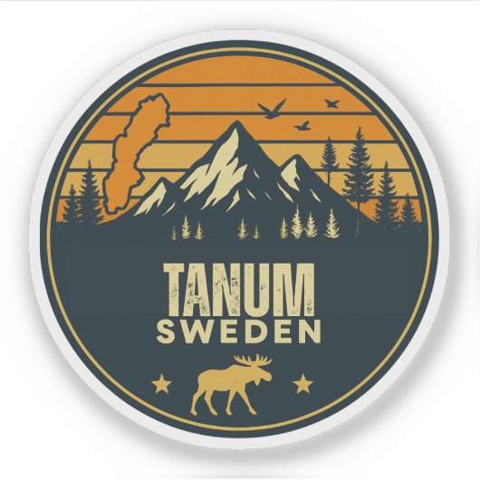 Tanum, Schweden Aufkleber (Vorderseite)
