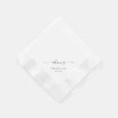 TANYA | Personalisierte Hochzeit Napkins Serviette (Ecke)