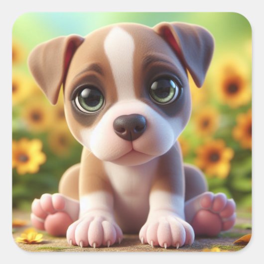 Tanya Quadratischer Aufkleber (Vorderseite)