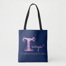 Tanyanamen- und -bedeutungsmonogrammtasche tasche