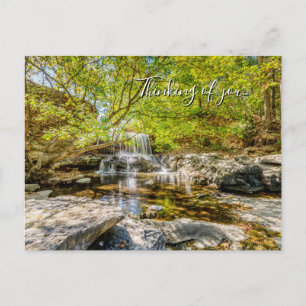 Tanyard Creek Wasserfall im Herbst Postkarte