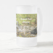 Tanyard Creek Wasserfall im Mattierten Fall Mattglas Bierglas (VorderseiteRechts)