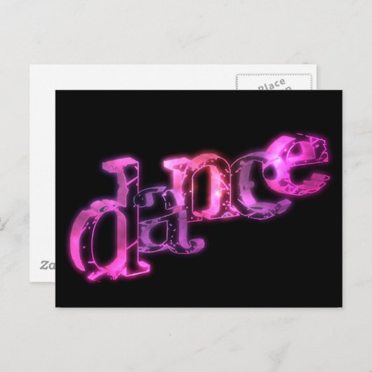 Tanz 02 postkarte (Vorne/Hinten)