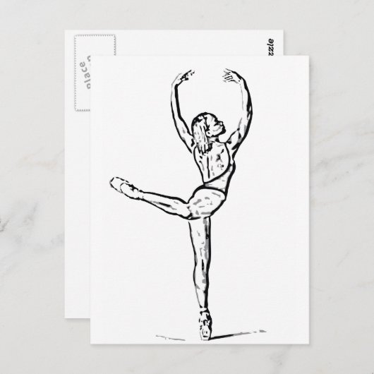 Tanz 1 postkarte (Vorne/Hinten)