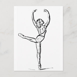 Tanz 1 postkarte