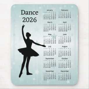 Tanz 2026 Kalender Mousepad