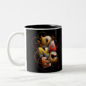 Tanz 3D (Fall) Zweifarbige Tasse (Links)
