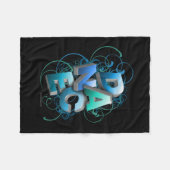 Tanz 3D (Frühling) Fleecedecke (Vorderseite (Horizontal))