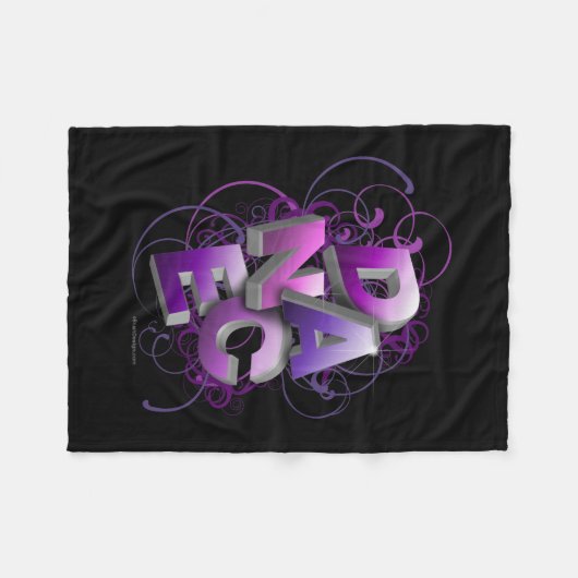 Tanz 3D (Sommer) Fleecedecke (Vorderseite (Horizontal))