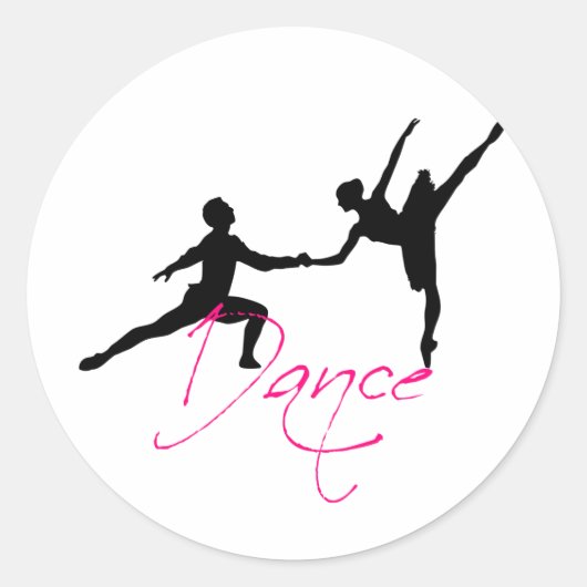 Tanz_4 Runder Aufkleber (Vorderseite)