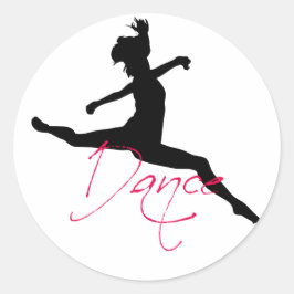 Tanz_6 Runder Aufkleber