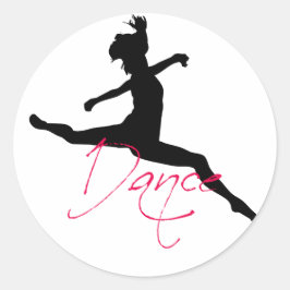 Tanz_6 Runder Aufkleber