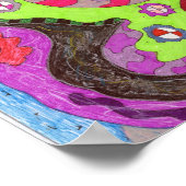 "Tanz" Abstrakt Art. 24x18 Poster (Ecke)