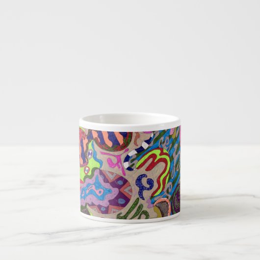 "Tanz" Abstrakt Espressotasse (Vorderseite)
