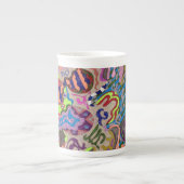 "Tanz" Abstrakt Porzellantasse (Vorderseite)