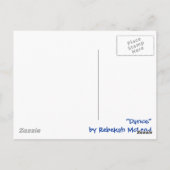 "Tanz" Abstrakt Postkarte (Rückseite)