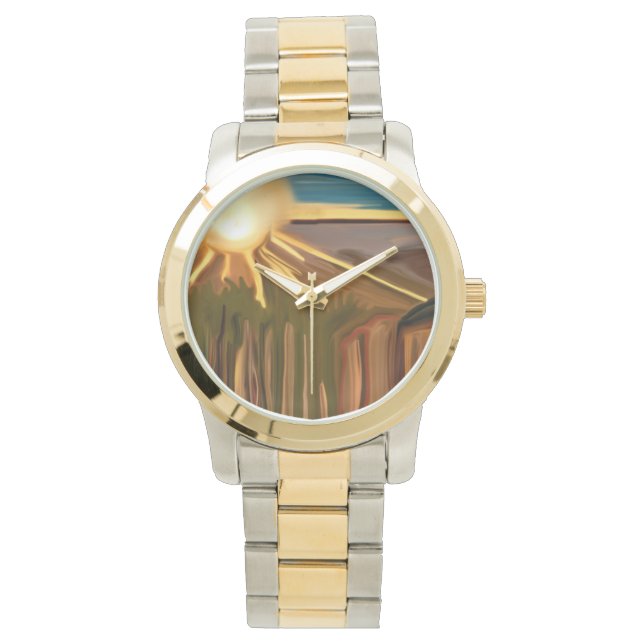 Tanz Abstrakte Kunst des Kacti Armbanduhr (Vorderseite)