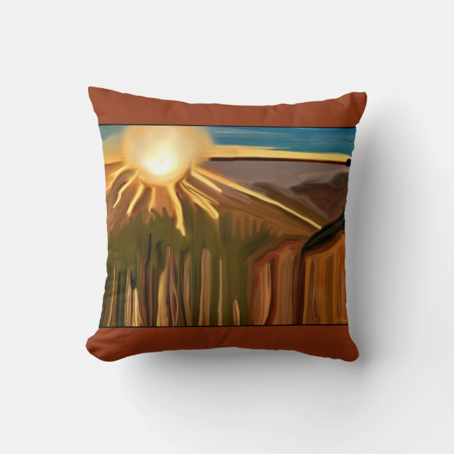 Tanz Abstrakte Kunst des Kacti Kissen (Vorderseite)