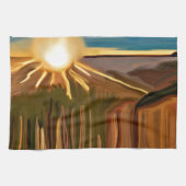 Tanz Abstrakte Kunst des Kacti Küchentuch (Horizontal)