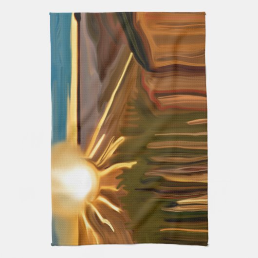 Tanz Abstrakte Kunst des Kacti Küchentuch (Vertikal)