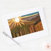 Tanz Abstrakte Kunst des Kacti Rechteckiger Aufkleber (Umschlag)