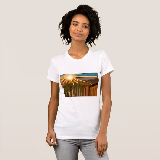 Tanz Abstrakte Kunst des Kacti T-Shirt (Vorne ganz)