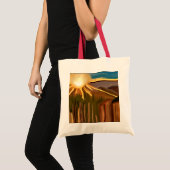 Tanz Abstrakte Kunst des Kacti Tragetasche (Vorderseite (Produkt))