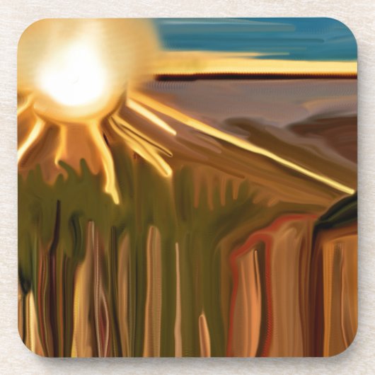 Tanz Abstrakte Kunst des Kacti Untersetzer (Vorderseite)