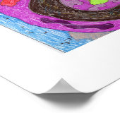 "Tanz" Abstrakte Kunst Poster (Ecke)