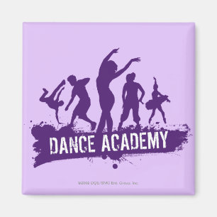 Tanz Acadmey Tänzer-Silhouette-Logo Magnet