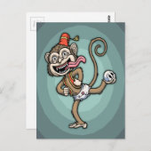 Tanz, Affe! Postkarte (Vorne/Hinten)