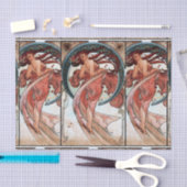 Tanz Alfons Muchas 1898 Seidenpapier (Handwerk)