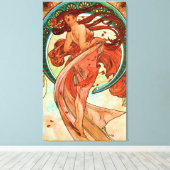 Tanz Alphonse Mucha Art Nouveau Leinwanddruck (Insitu (Holzboden))