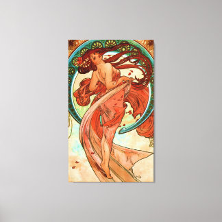 Tanz Alphonse Mucha Art Nouveau Leinwanddruck