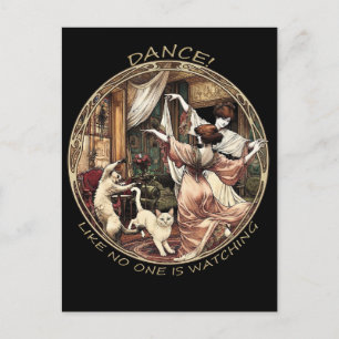 Tanz, als ob niemand zusieht Art Nouveau T-Shirt Postkarte