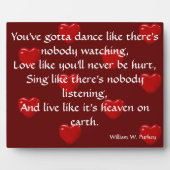 Tanz, als sähe niemand fotoplatte (Vorderseite)